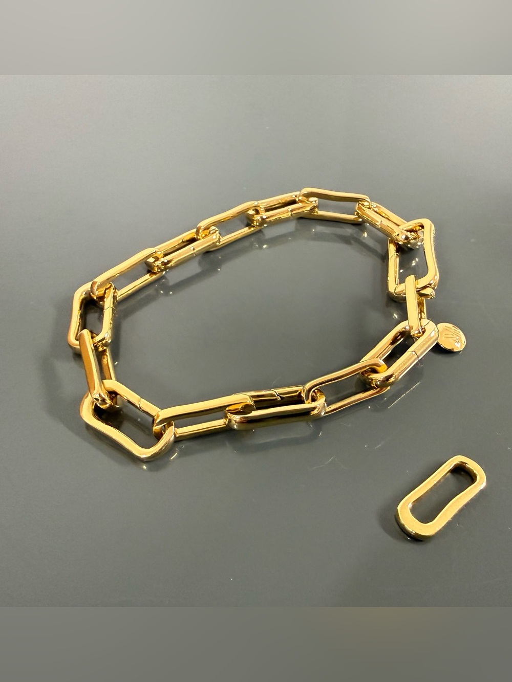 Monica Vinader Alta Capture Charm Bracelet 18k Yellow Gold Vermeil
